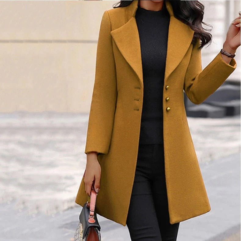 Ava | Tailored Notched Lapel Coat