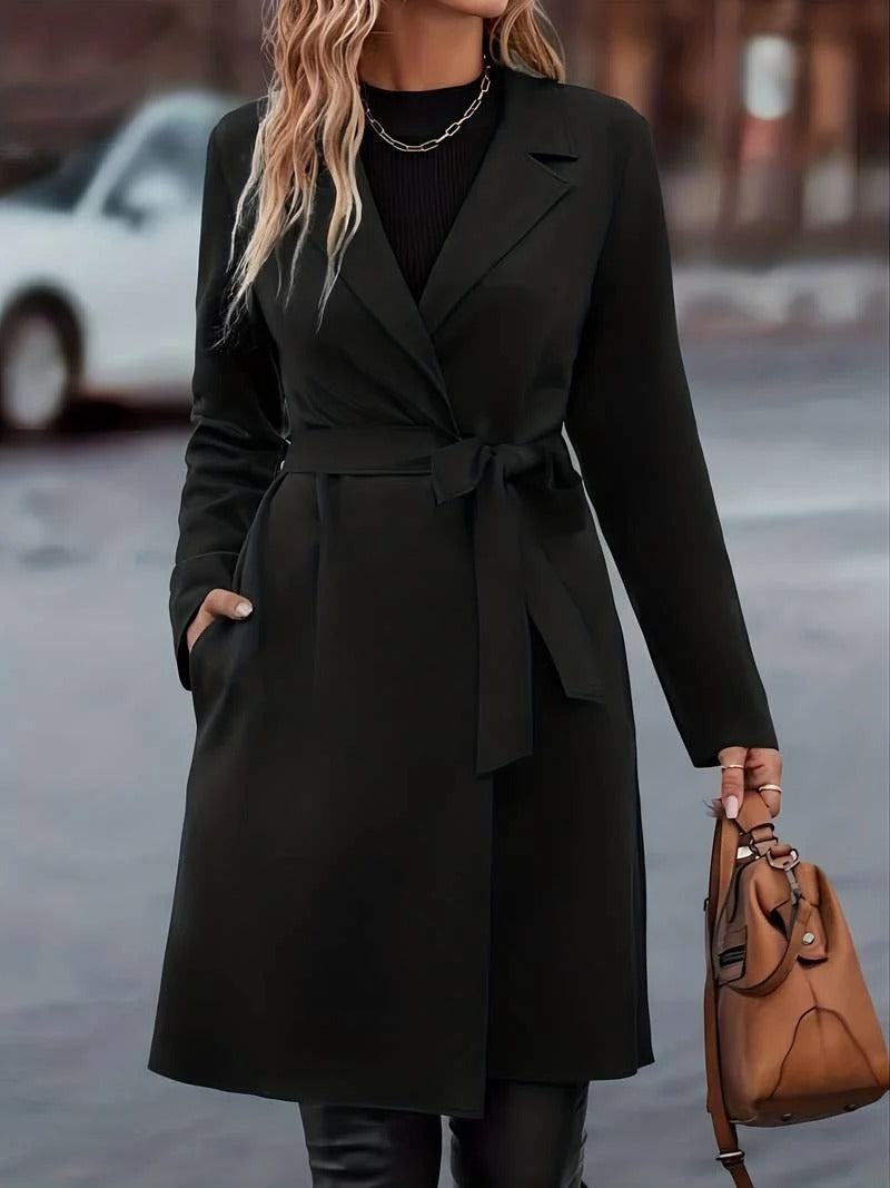 Olivia | Longline Open Front Overcoat