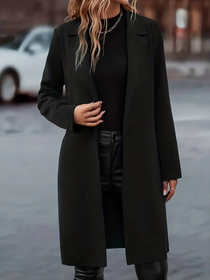 Olivia | Longline Open Front Overcoat