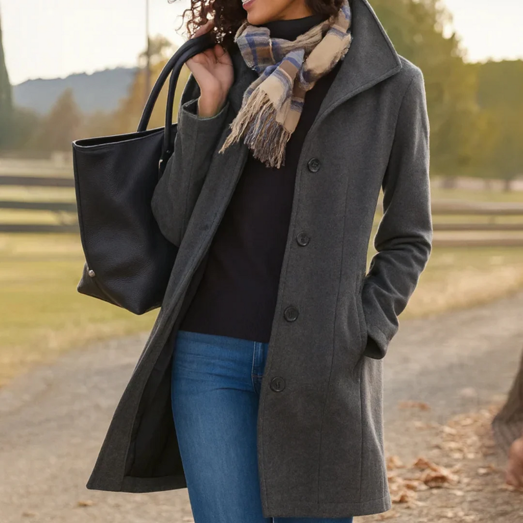 Sophia | Classic Wool Blend Winter Coat